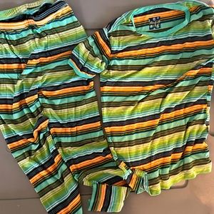Kickee Pants boy’s stripe pajamas size 6